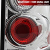 2002-2005 Ford Explorer Tail Lights (Chrome Housing/Clear Lens)