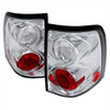 2002-2005 Ford Explorer Tail Lights (Chrome Housing/Clear Lens)