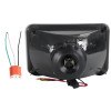Universal 4"x6" H4 Projector Headlights (Matte Black Housing/Glass Lens)