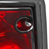 1982-1994 Chevrolet S10/Blazer GMC S15/Sonoma Tail Lights (Chrome Housing/Red Clear Lens)