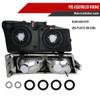 2002-2006 Chevrolet Avalanche/ 2003-2007 Silverado Factory Style Headlights w/ Bumper Lights (Chrome Housing/Clear Lens)