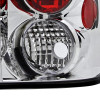 2002-2009 Chevrolet Trailblazer Tail Lights (Chrome Housing/Clear Lens)