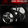 2005-2008 Dodge Magnum Tail Lights (Matte Black Housing/Red Clear Lens)