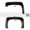 2007-2013 Chevrolet Silverado 1500/2500HD/3500HD Smooth Rivet Style Fender Flares