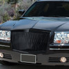 2005-2010 Chrysler 300/300C/Touring/Limited/SRT8 Black ABS Phantom Style Vertical Hood Grille