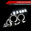 2000-2005 Toyota Celica Dual Halo Projector Headlights (Chrome Housing/Clear Lens)