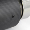 Universal 2.5" Inlet/3.5" Outlet Carbon Fiber Cover Exhaust Tip