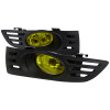 2003-2005 Honda Accord Coupe H11 Fog Lights Kit (Chrome Housing/Yellow Lens)