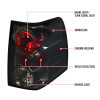 2003-2006 Ford Expedition Tail Lights (Chrome Housing/Smoked Lens)
