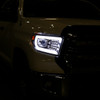 2014-2021 Toyota Tundra LED C-Bar Projector Headlights w/ LED Turn Signal Lights (Chrome Housing/Clear Lens)