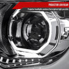 2015-2021 Chevrolet Colorado LED Bar Projector Headlights (Chrome Housing/Clear Lens)