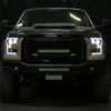 2015-2017 Ford F-150 LED Bar Projector Headlights - RS (Matte Black Housing/Clear Lens)