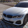 2019-2020 BMW 3 Series G20 M Sport/M340i Matte Black Polypropylene 3PC Bumper Lip