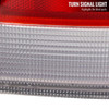 1996-1998 Honda Civic Sedan Tail Lights w/ Bulbs (Chrome Housing/Red Clear Lens)