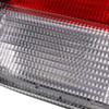 1996-1998 Honda Civic Sedan Tail Lights w/ Bulbs (Chrome Housing/Red Clear Lens)