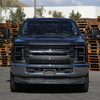 2017-2019 Ford F-250 F-350 F-450 F-550 LED C-Bar Projector Headlights w/ Switchback Sequential Turn Signals (Glossy Black Housing/Smoked Lens)