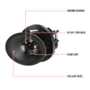 2015-2023 Dodge Challenger H11 12V/55W Projector Fog Lights Kit (Chrome Housing/Clear Lens)
