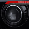 2009-2014 Ford F-150 LED C-Bar Projector Headlights (Glossy Black Housing/Smoke Lens)