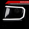 2009-2014 Ford F-150 LED C-Bar Projector Headlights (Glossy Black Housing/Smoke Lens)