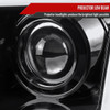 1997-2004 Ford F-150 / 1997-2002 Expedition LED C-Bar Projector Headlights (Jet Black Housing/Clear Lens)