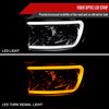 2006-2008 Dodge RAM 1500/ 2006-2009 2500 3500 Switchback LED C-Bar Projector Headlights (Chrome Housing/Clear Lens)