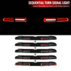2008-2014 Dodge Challenger Sequential LED Tail Lights (Black Housing/Red Smoke Lens)