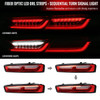 2016-2018 Chevrolet Camaro Sequential LED Tail Lights (Chrome Housing/Red Lens)