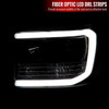 2007-2013 GMC Sierra 1500 / 2007-2014 Sierra 1500HD 2500HD 3500HD / 2009-2013 Sierra 1500 Hybrid LED C-Bar Projector Headlights (Matte Black Housing/Clear Lens)