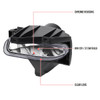 1999-2004 Ford Mustang 899 Fog Lights Kit w/ Switch & Wiring Harness (Chrome Housing/Clear Lens)