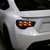 2013-2016 Scion FRS/Subaru BRZ Lambo Style Sequential LED Tail Lights (Glossy Black Housing/Clear Lens)