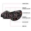 2013-2016 Scion FRS/ Subaru BRZ Lambo Style Sequential LED Tail Lights (Chrome Housing/Smoked Lens)
