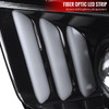 2005-2009 Ford Mustang LED Bar Projector Headlights (Jet Black Housing/Clear Lens)