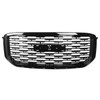 2015-2020 GMC Yukon/Yukon XL Glossy Black ABS Denali Style Mesh Grille