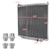1999-2004 Ford F-250/ F-350/ F-450/ F53 6.8L V10/ 7.3L V8 Diesel 3-Row Aluminum Performance Radiator