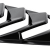 2015-2018 Ford Mustang Glossy Black ABS 5 Vent Style Quarter Window Louvers