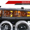 1997-2004 Dodge Dakota/ 1998-2003 Durango Dual Halo Projector Headlights (Matte Black Housing/Clear Lens)