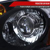 2002-2004 Acura RSX Retro Style Projector Headlights w/ Amber Reflectors (Matte Black Housing/Clear Lens)