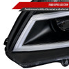 2012-2013 Honda Civic Coupe / 2012-2015 Civic Sedan LED Bar Projector Headlights (Matte Black Housing/Clear Lens)