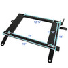 2002-2006 Mitsubishi Lancer/Evo 7/8/CT9A Tensile Steel Racing Seat Mounting Brackets - 2PCS