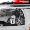 2004-2015 Nissan Titan / 2004-2007 Armada LED Bar Factory Headlights (Chrome Housing/Clear Lens)