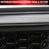 2018-2021 Subaru Impreza WRX STI LED Sequential Switchback Signal Fog Light Mesh Bezels (Glossy Black Housing/Clear Lens)