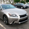 2013-2015 Lexus GS350/GS450h F-Sport Glossy Black 3PC Front Bumper Lip Splitter Kit