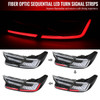 2018-2022 Honda Accord Sedan SQ2 LED Sequential Signal Tail Lights (Matte Black Housing/Clear Lens)