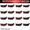 2018-2022 Honda Accord Sedan SQ2 Red LED Sequential Signal Tail Lights (Matte Black Housing/Smoke Lens)