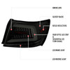2008-2014 Subraru Impreza WRX/STI LED Sequential Turn Signal Tail Lights (Glossy Black Housing/Smoke Lens)