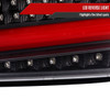 2008-2014 Subaru ImprezaWRX/STI Red LED Bar Sequential Turn Signal Tail Lights (Matte Black Housing/Clear Lens)