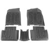 2016-2021 Honda Civic Matte Black Injection TPE Front & Rear Floor Mats - 5PC