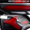 2019-2023 Toyota RAV4 Red LED Bar Sequential Signal Tail Lights (Matte Black Housing/Clear Lens)