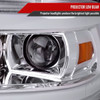 2019-2022 Dodge RAM 2500/3500/4500/5500 LED Tube Projector Headlights (Chrome Housing/Clear Lens)