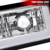 1988-1993 Chevrolet/GMC C10 C/K Sierra Tahoe LED Tube Factory Style Headlights with Bumper & Corner Lights (Chrome Housing/Clear Lens)